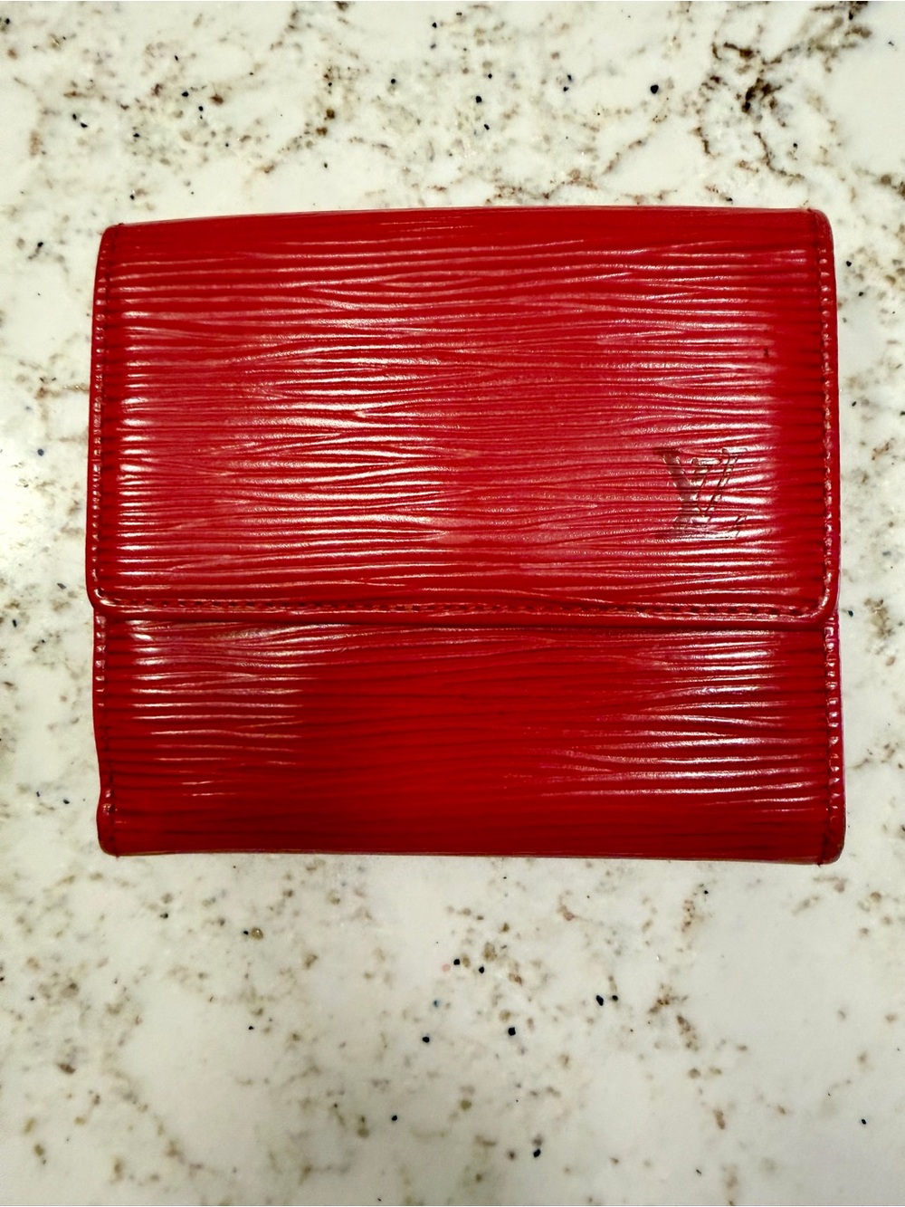 Louis Vuitton Epi Red Textured Leather Bifold Wallet